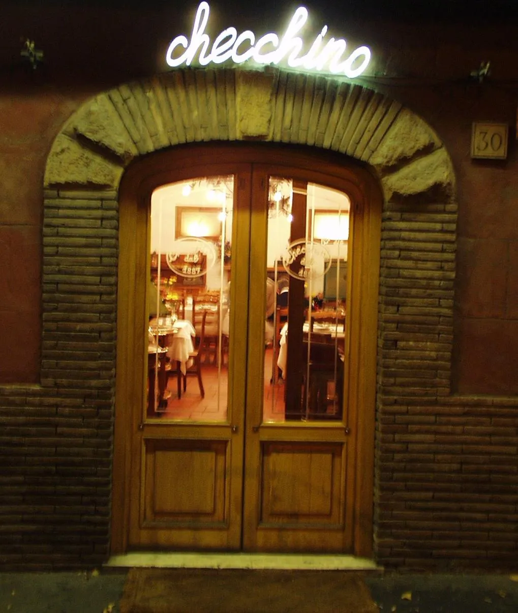 Ingresso ristorante Checchino dal 1887